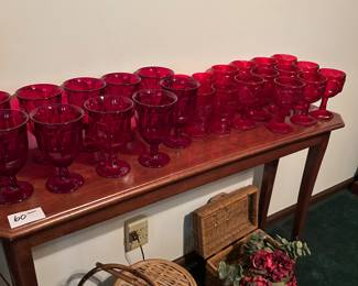 CRANBERRY GLASSWARE