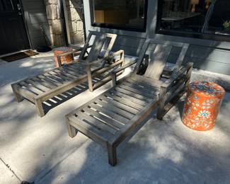 Pair, Pottery Barn Chaise lounges