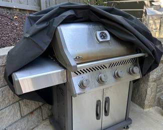 Napoleon gas grill with cover