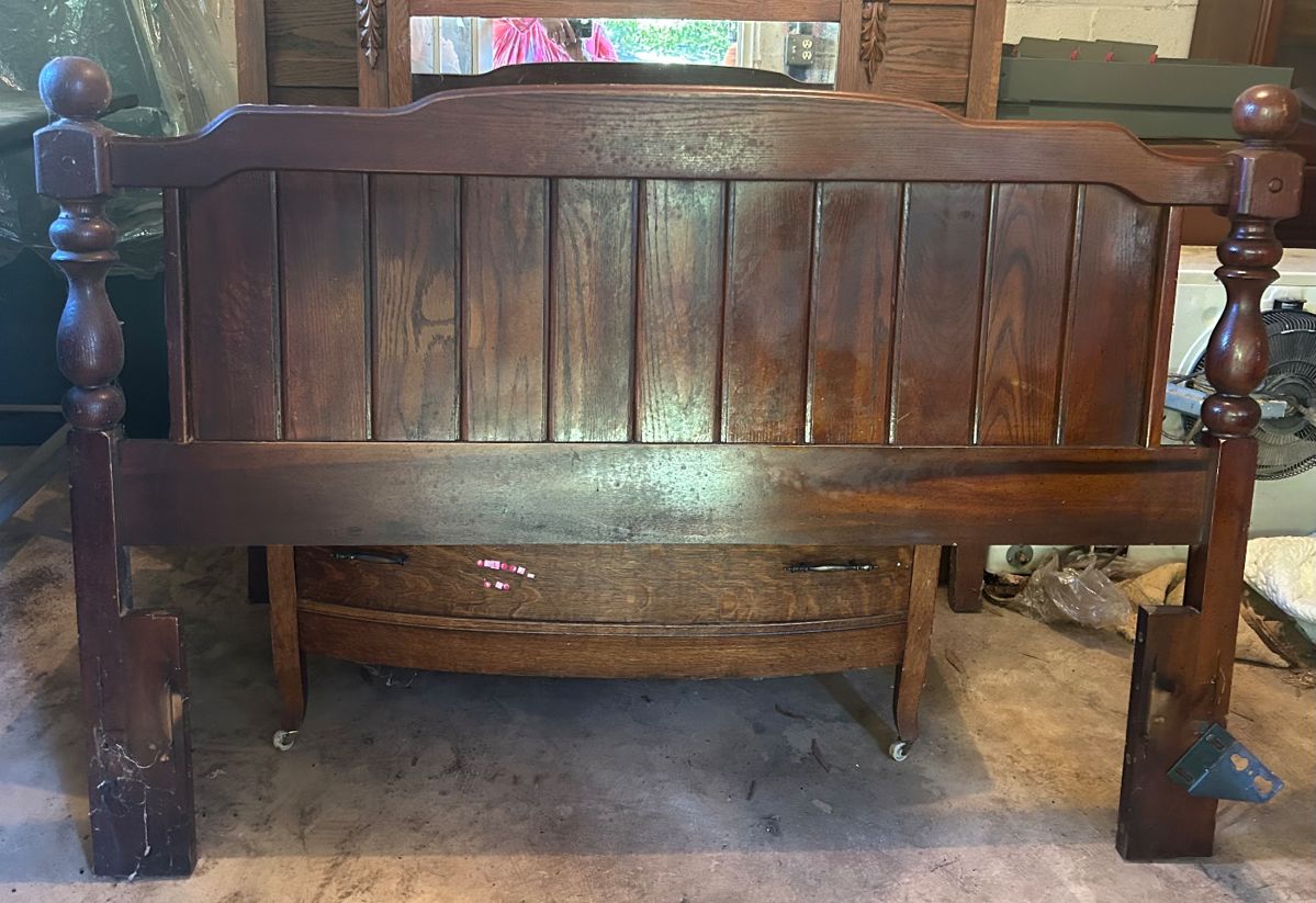 Solid wood headboard. Queen size. 