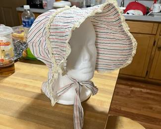 Grandma’s handmade bonnet.