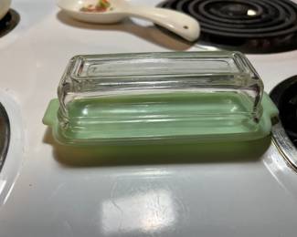 Fire King Jadeite butter dish. Rare