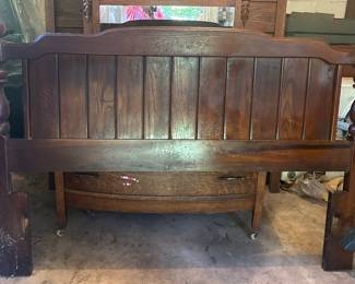 Solid wood headboard. Queen size.