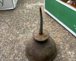 Antique oil can.
