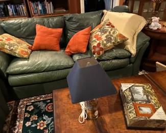 Available for presale- leather sofa and love seat.  Contact us by email or text for more information.