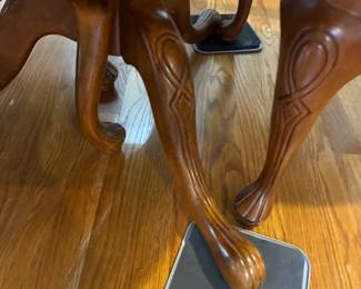 Available for presale- Dining room table and six chairs in very good condition with custom table pad.  Contact us by email or text for more information.