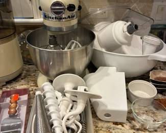 KitchenAid Stand Mixer with attachments