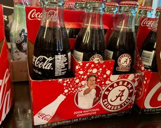 Alabama 2009 National Champions commemorative Coca-Cola bottles in carrier