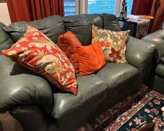 Available for presale- leather sofa and love seat.  Contact us by email or text for more information.