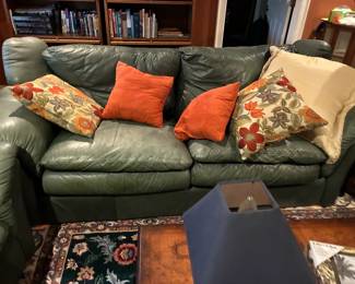 Available for presale- leather sofa and love seat.  Contact us by email or text for more information.