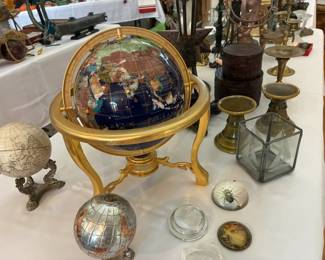 Gemstone world globe