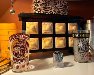 Kentucky Derby commemorative glasses