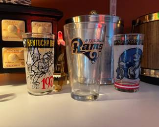 Kentucky Derby commemorative glasses