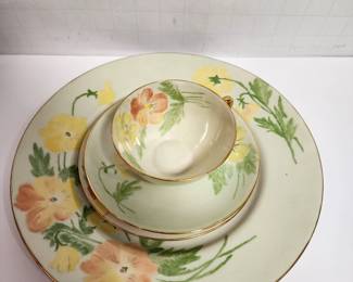 HAND PAINTED SIGNED PLACE SETTING