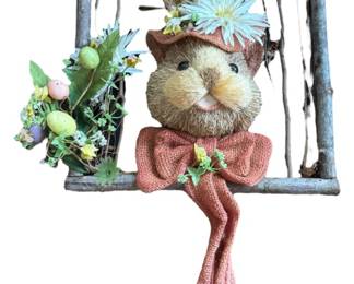 Easter Paper Mache and Wood Wall Decor