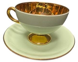 Norsk Gold Gilded Tea Cup and Saucer