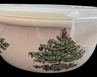 Spode Christmas Tree Bowl with Lid