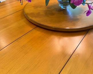 #46	Round Drexel Table with 4 Chairs with Lazy Susan 68"X30"H	 $250.00 	