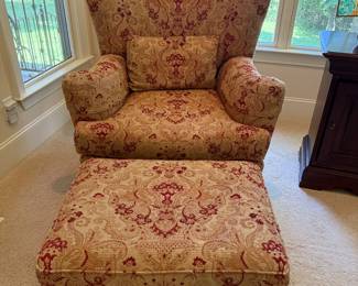 #63	Lexington Upholstered Chair	 $125.00 					#65	Lexington Upholstered Ottoman 	 $60.00 		"as is fraying"		