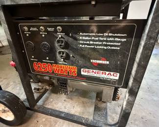 	#9	Generac Generator	 $100.00 				