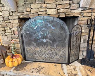 	#41	Stained Glass Fireplace Screen	 $80.00 				