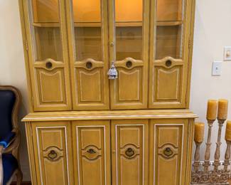 	#26	Yellow Lighted Cabint with Wine Storage Below 51x16x74	 $175.00 				