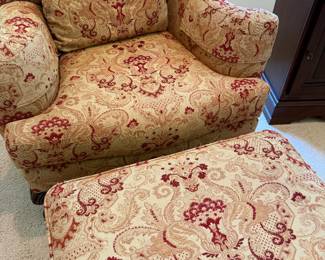 #63	Lexington Upholstered Chair	 $125.00 					#65	Lexington Upholstered Ottoman 	 $60.00 		"as is fraying"	