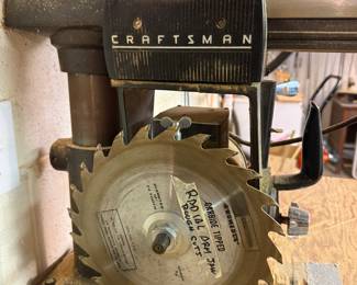 *	#110	Craftsman Radial Arm Saw	 $125.00 				