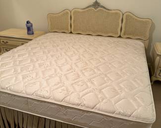 	#101	Kingsize French Provencial Headboard with Mattress and Boxspring	 $100.00 				