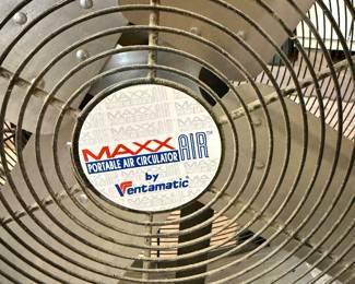 *	#108	Maxx Air Protable Air Circulator Fan	 $50.00 				