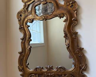 	#75	Ornate Gold Mirror 51x33	 $125.00 				