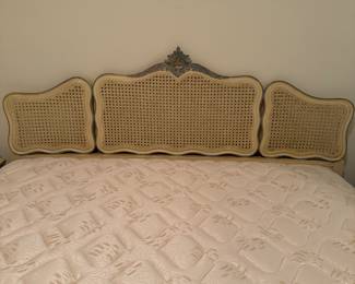 	#101	Kingsize French Provencial Headboard with Mattress and Boxspring	 $100.00 				