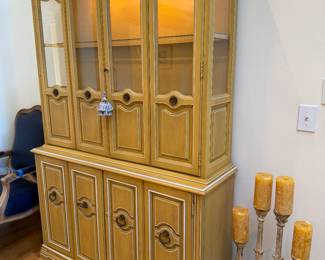 	#26	Yellow Lighted Cabint with Wine Storage Below 51x16x74	 $175.00 				