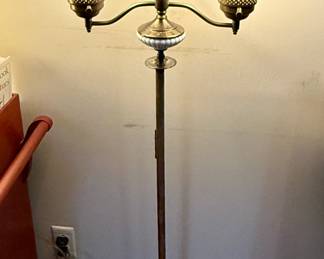 Floor Lamp with Patterned Shades