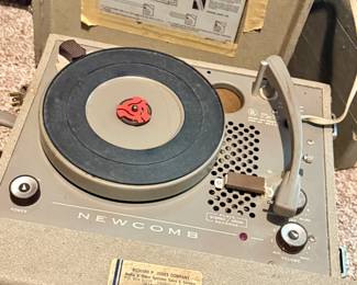 Newcomb Portable Record Player 