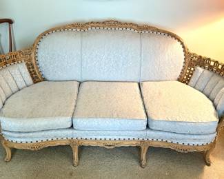 Antique Sofa with Carved Wood