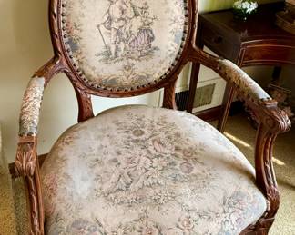 Tapestry Parlor Arm Chair