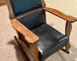 Leather Rocking Chair