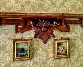 Carved Wooden Shelf