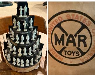 Marx Resin Presidents of the United States "Paint Your President" Store Display - Marx Toy Company - Louis Marx and Company 