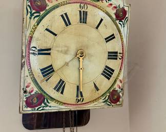 Antique Floral Wall Clock