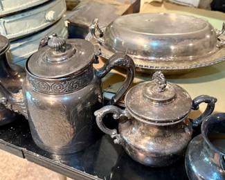 Silver Plated Service Pieces