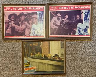 Framed "Beyond the Sacramento" and "Silver Bullet" Framed Lobby Cards 