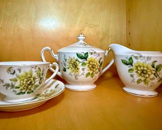 Aichi China, Japan China - Cream and Sugar - Cup and Saucer 