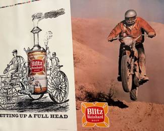 Vintage Blitz Weinhard posters, Vintage brewiana