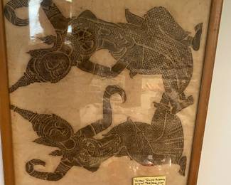 Vintage temple rubbings prior to 1960
