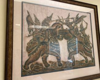 Vintage temple rubbing