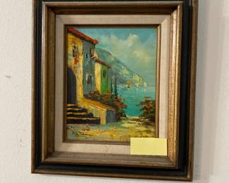 P.G. Tiele Italian artist oil painting