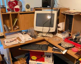 Lots of office supplies