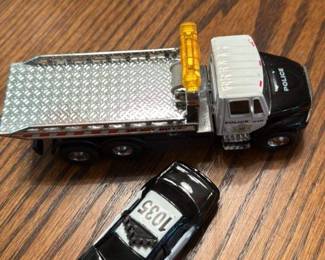 Die-Cast Police Tow Truck with Car